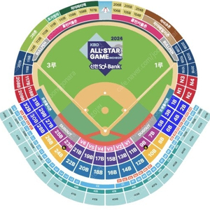 [2024 KBO 올스타전][나눔 vs 드림] 7/6일(토) 3루 내야지정석 2연석 4연석 선착순 양도 [장당 9.5만]