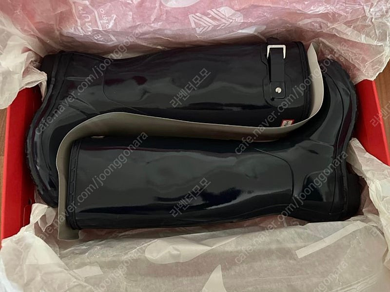 새상품 헌터 오리지널 레인부츠 네이비 글로시--1