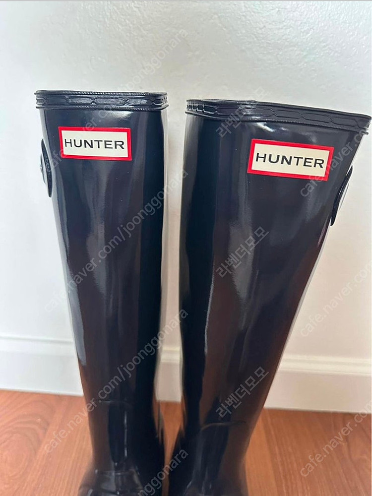 새상품 헌터 오리지널 레인부츠 네이비 글로시--3
