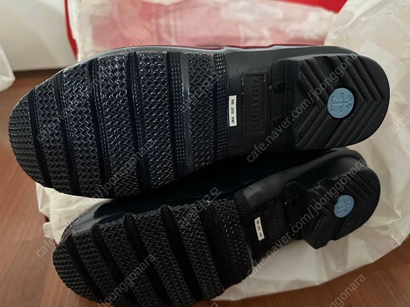 새상품 헌터 오리지널 레인부츠 네이비 글로시--5