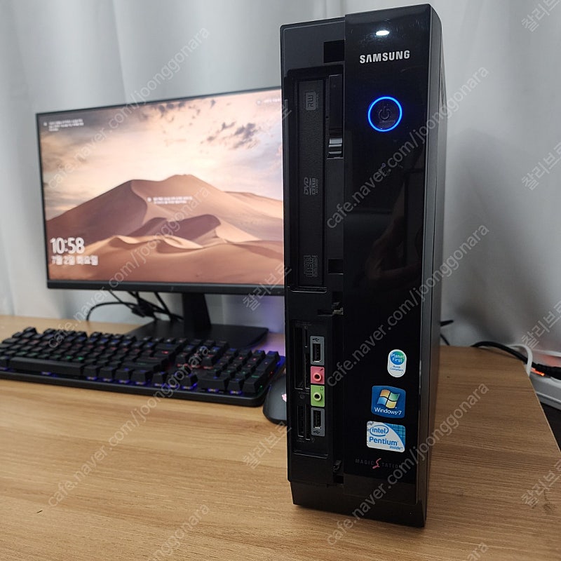 인텔 i3 2세대 삼성슬림형 컴퓨터 본체 팝니다. SSD120GB, 지포스GT310.(택배비포함가)