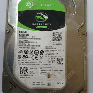 시게이트 바라쿠타 HDD 500G