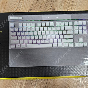 커세어 k70 pro opx 화이트 미사용 팝니다