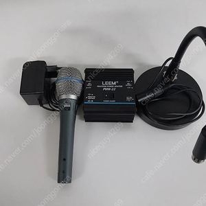 슈어 SHURE 베타 BETA 87A 유선마이크 PHW-22 LEEM 팬텀파워전원공급기