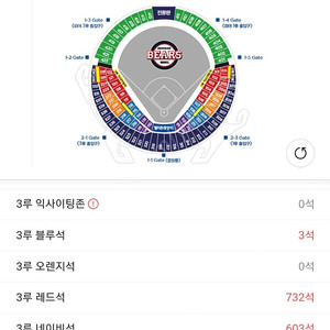 7월 3일 롯데 vs 두산 응원석쪽 레드석 양도합니다