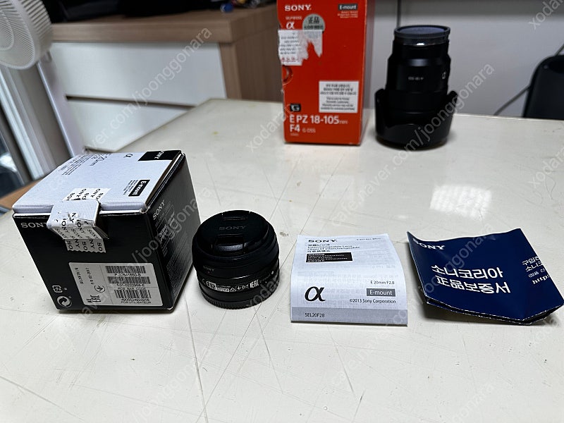 SONY 알파 E 20mm SEL20F28 외관 성능 완벽합니다.