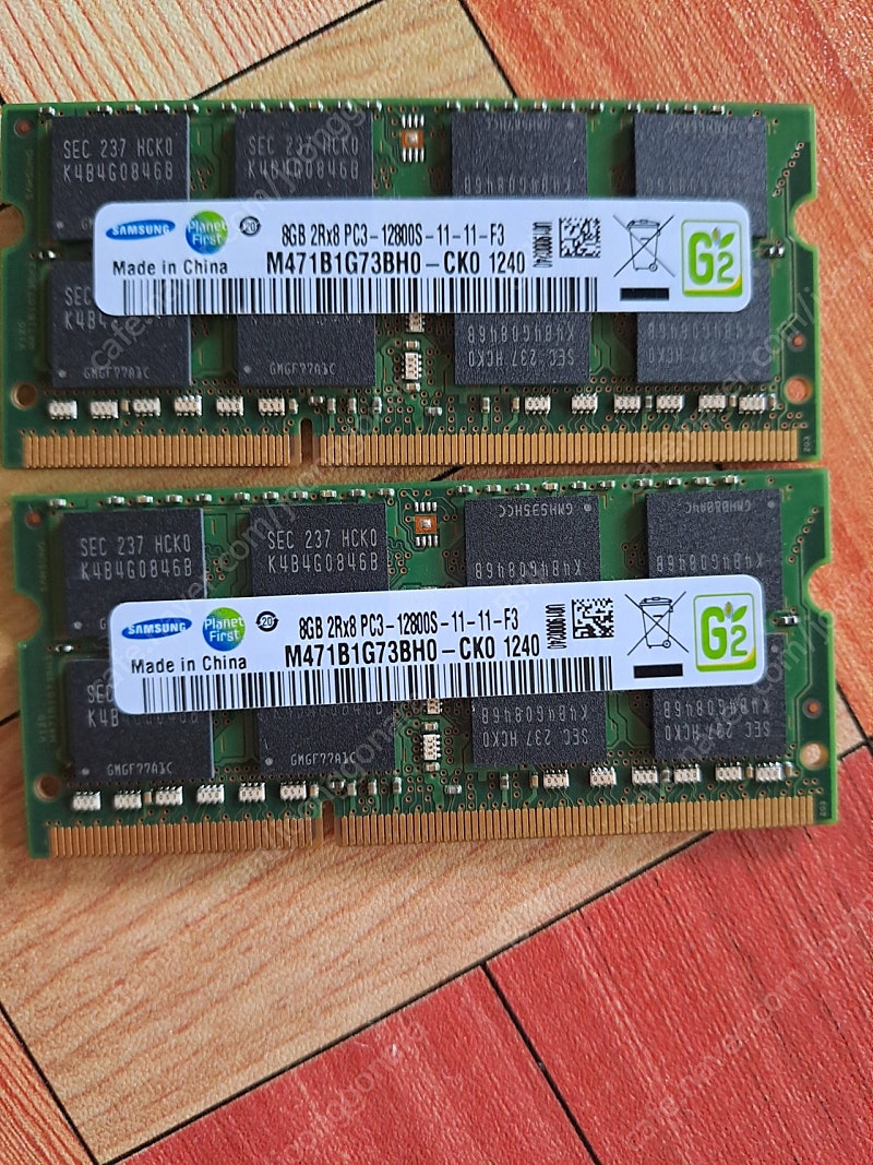 삼성 DDR3 8GB 메모리 2개