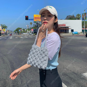 Pearl Bubble Knit Bag