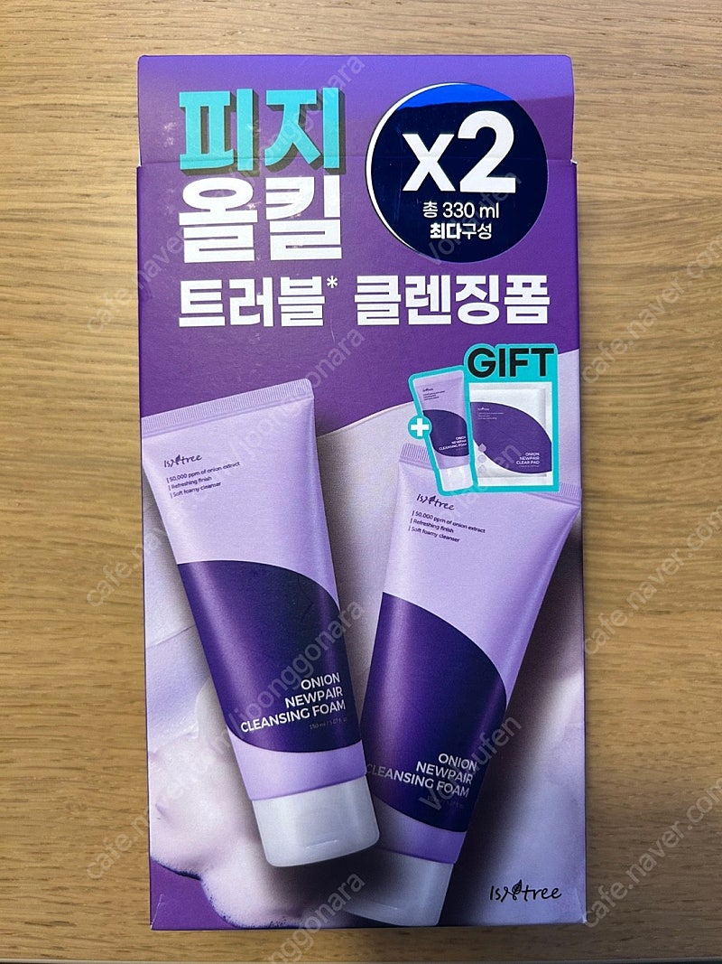 이즈앤트리 어니언 뉴페어 클렌징폼 150ml 2개 + 30ml + 패드 2매 SET