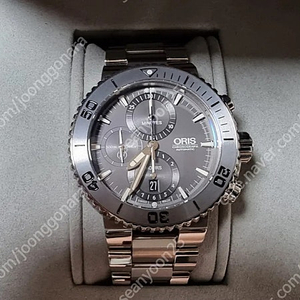 오리스 ORIS Aquis 타이탄 크로노그라프 674 7655 7253M 46.00mm