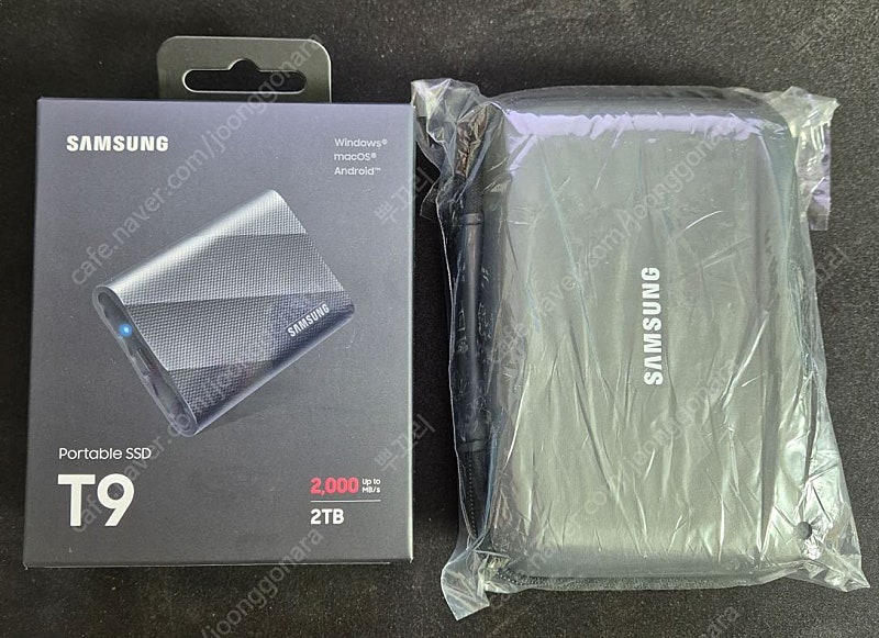 [최저가] 삼성전자 Portable SSD T9 (2TB, 2테라) 외장 SSD 미개봉 신품 판매 +삼성정품 외장케이스 제공