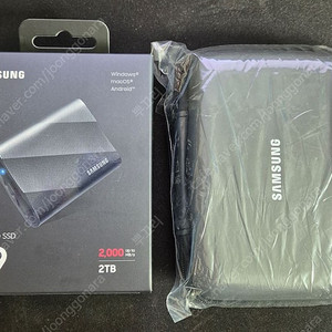 [최저가] 삼성전자 Portable SSD T9 (2TB, 2테라) 외장 SSD 미개봉 신품 판매 +삼성정품 외장케이스 제공