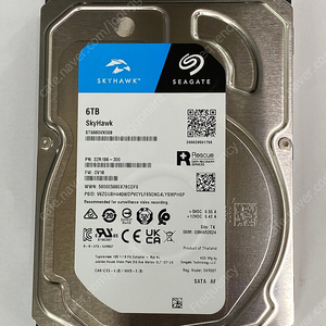 Seagate 6TB NAS CCTV HDD 6테라하드