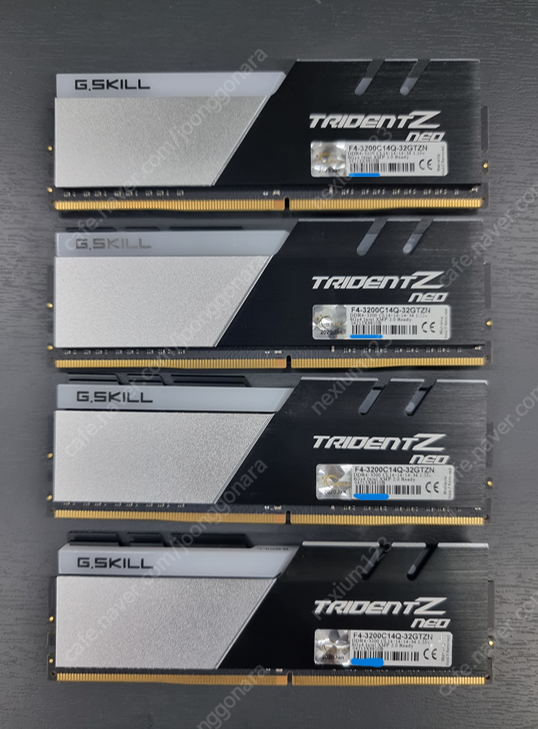 지스킬 트라이던트 Z NEO DDR4 CL14 32GB 판매합니다.