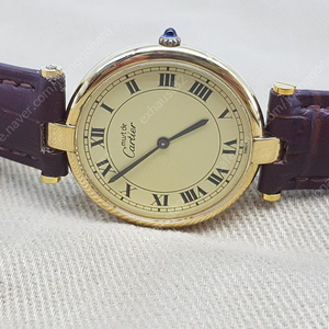 Cartier 까르띠에 빈티지 머스트방돔 30mm 버메일 쿼츠 여성시계