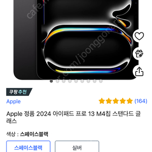 아이패드 프로 m4 256GB, 11, 13인치