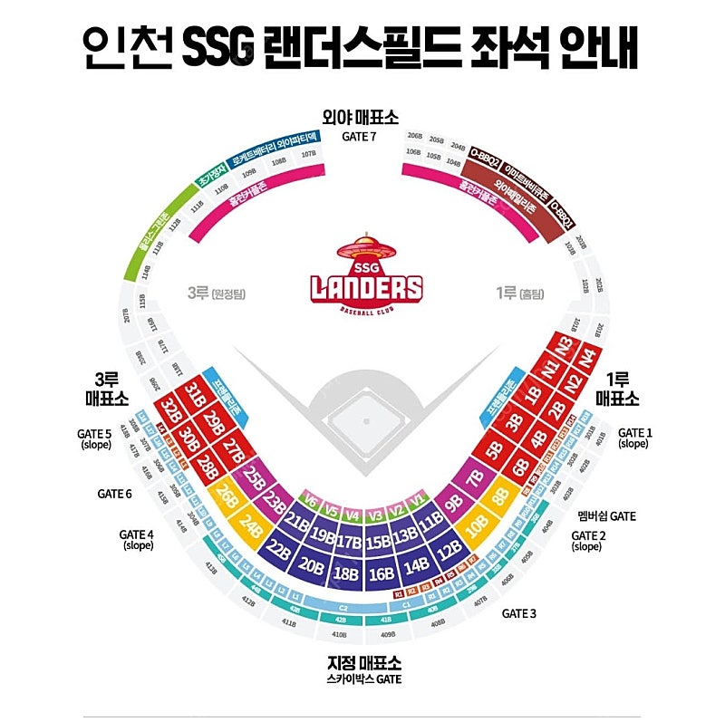 7월 9일/10일 SSG VS 롯데 피코크 테이블 2연석