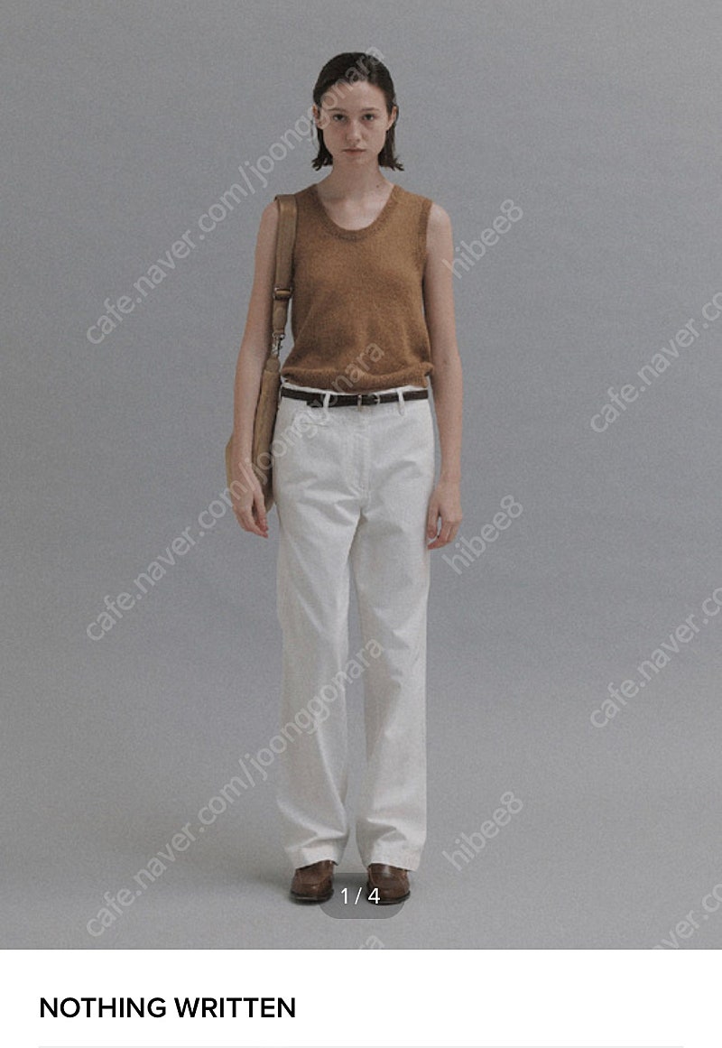 낫띵리튼 Jeff chino pants (White) M사이즈