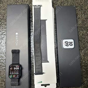 애플워치7 블랙 45mm 정품 스트랩