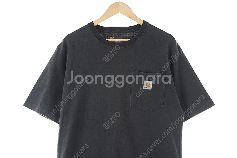 (L) 칼하트 반팔 티셔츠 사용감 차콜 무지 아메카지 ...--2