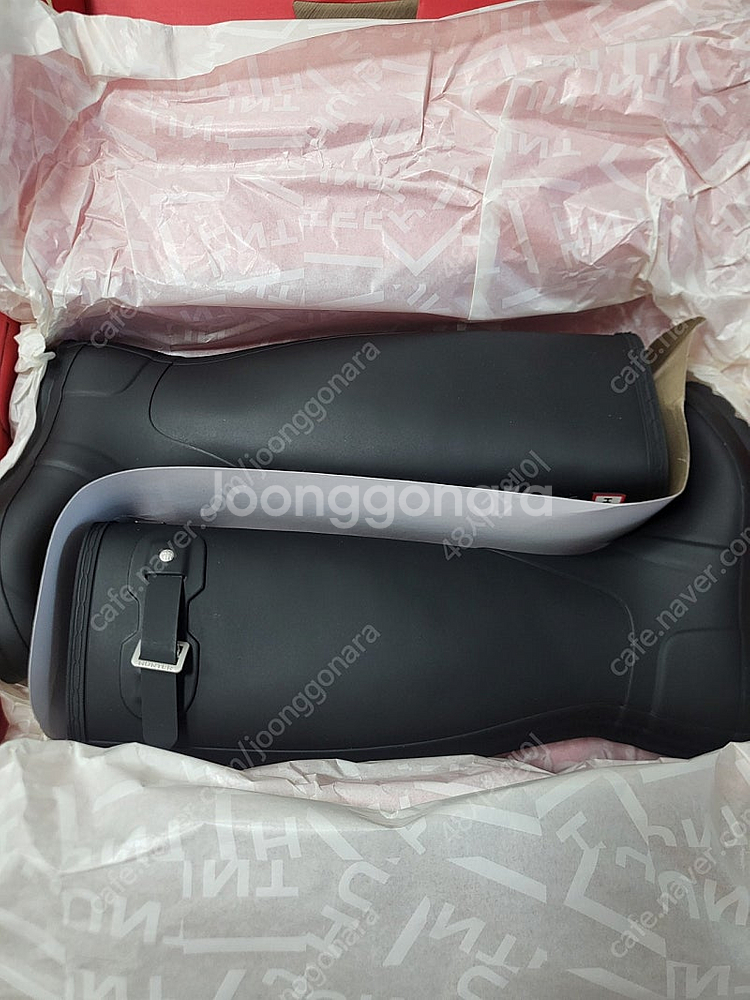 [새상품]헌터 오리지널톨 220 블랙 레인부츠--2