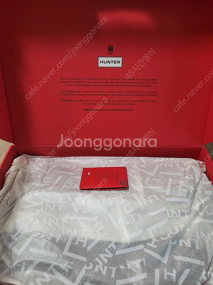 [새상품]헌터 오리지널톨 220 블랙 레인부츠--3