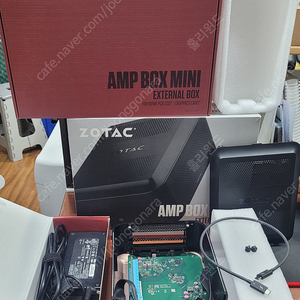 Zotac Amp box mini 두 개 팔아요 / 1. 풀박스 10만 / 2. 제품만 9만