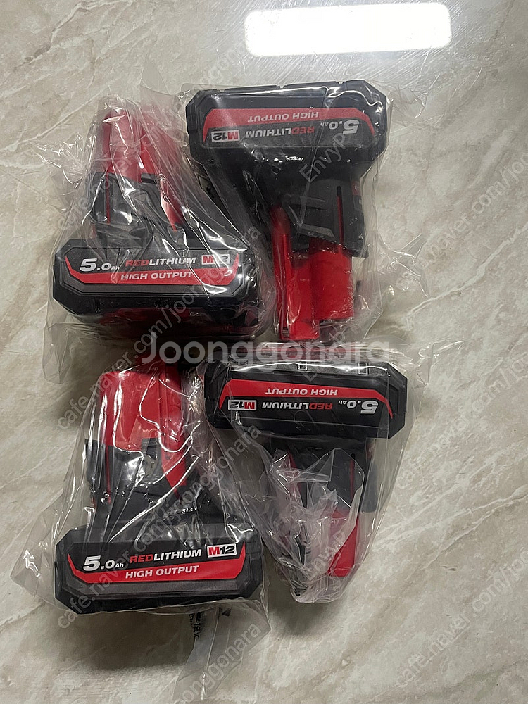 밀워키 m12 hb5 고출력 배터리 신품 5개 일괄--0