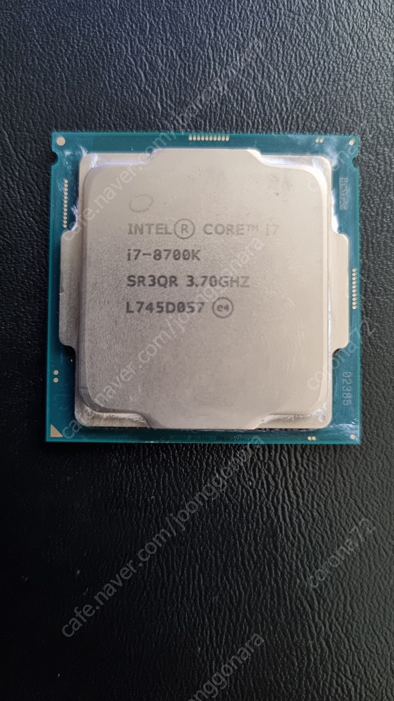 인텔 i7 8700K CPU 노 뚜따