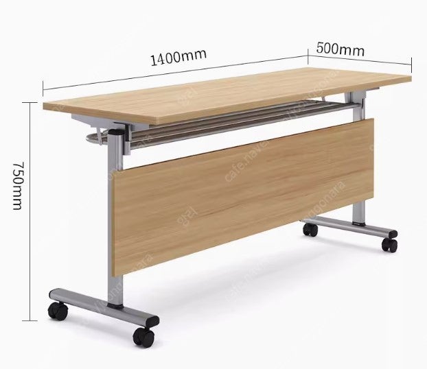 접이식 테이블 이동식 회의실 강의실 교육용 테이블 바퀴 미개봉 새상품 1400*500*750 총 4개