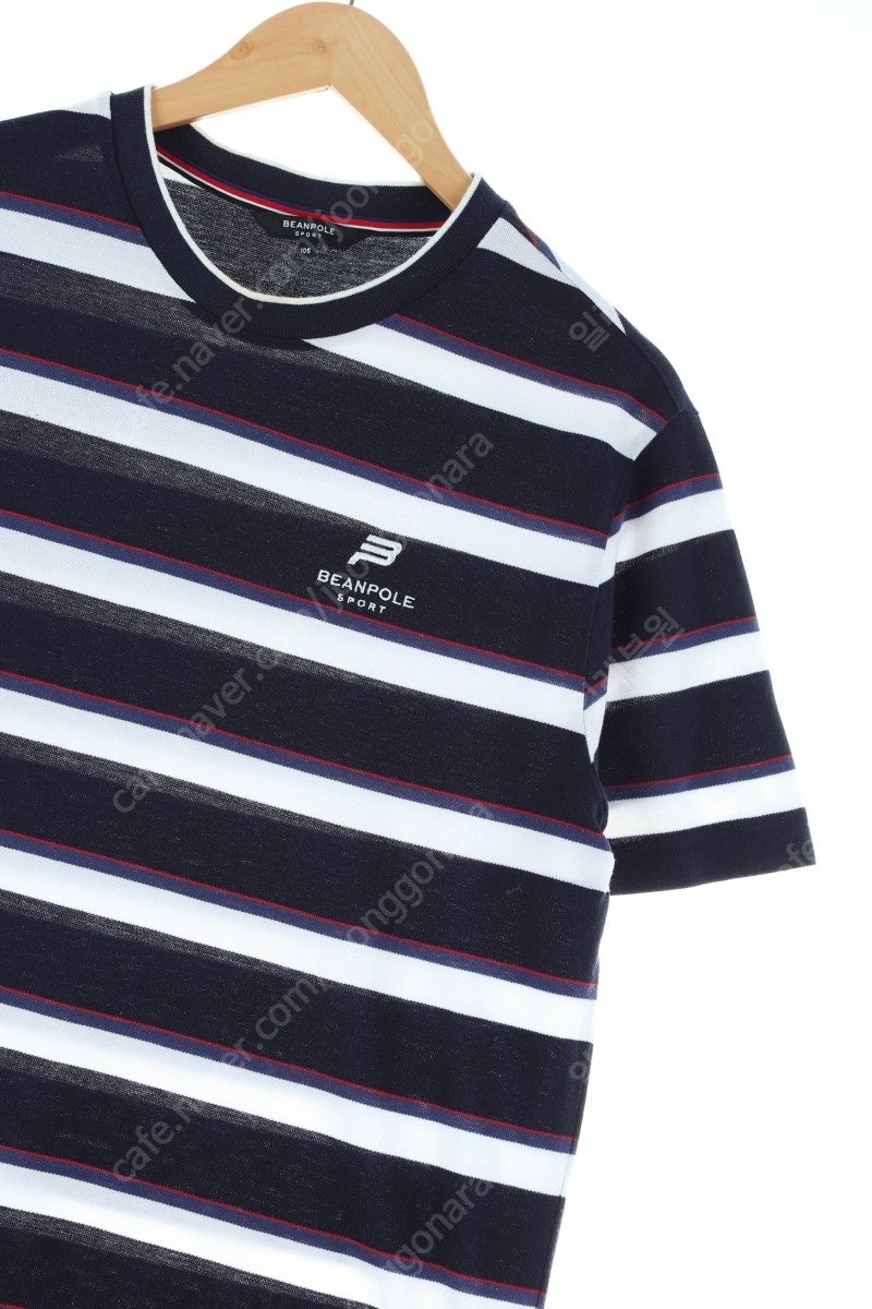 (XL) 빈폴 반팔 티셔츠 네이비 스트라이프 아메카지