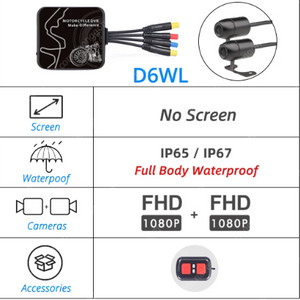 SYS VSYS D6WL 2채널 모터사이클 블랙박스