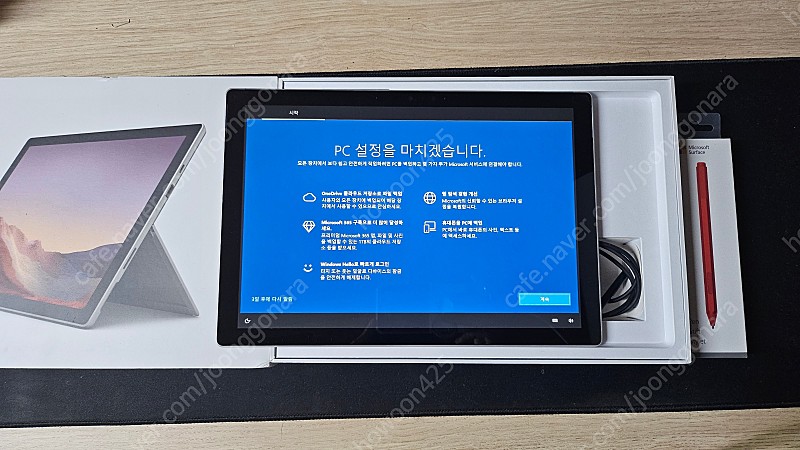 서피스 프로 7, Surface pro 7, 128G, i5, 펜 포함 (타자, 커버 미포함)