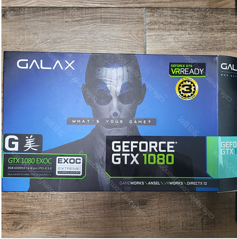 갤럭시 GALAX 지포스 GTX1080 EXOC D5X 8GB 판매합니다.