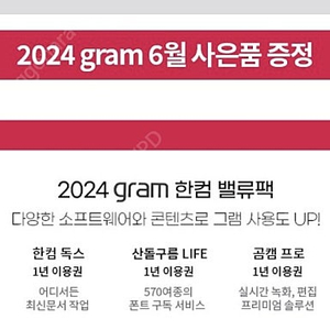 LG 그램 오피스 밸류팩 미개봉 팝니다.