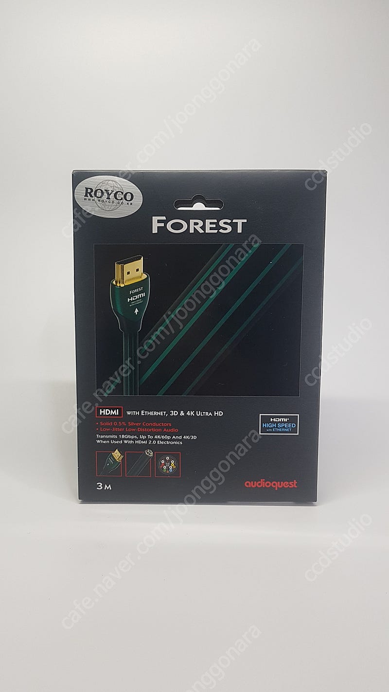 AudioQuest 오디오퀘스트 HDMI FOREST 케이블 2.0M 3D/4K