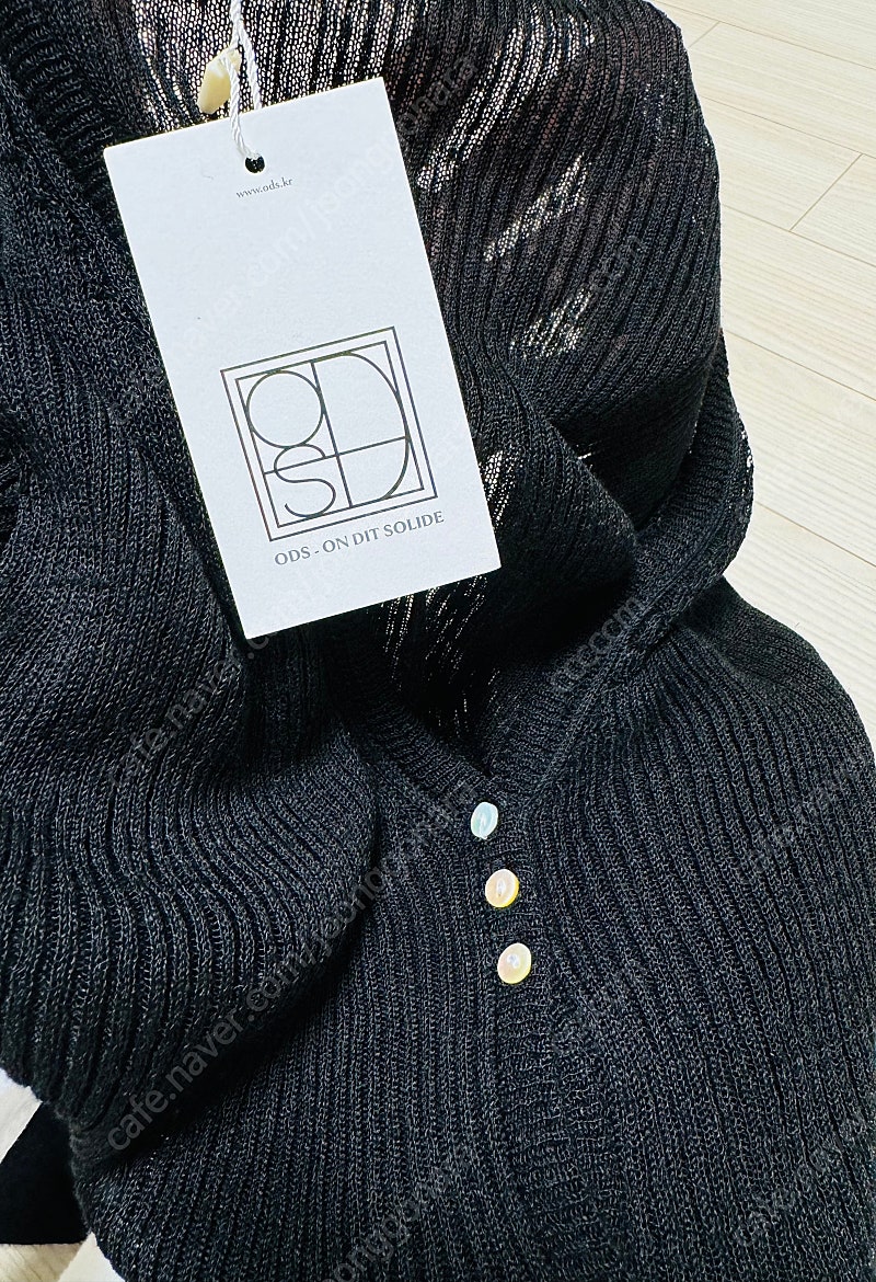 ODS 리미티드 린넨 가디건 블랙 LINEN LIMITED CARDIGAN (BLACK)