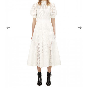 Self-Portrait Broderie Midi Dress