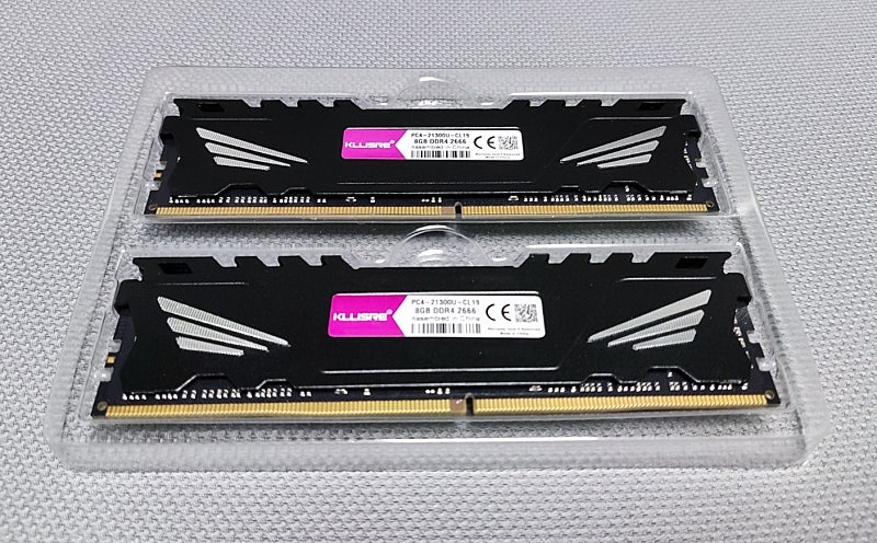 잘 사용하던 DDR4 2666(PC4-21300) 8G X 2개 = 16G 배송비포함 3만원 팝니다.