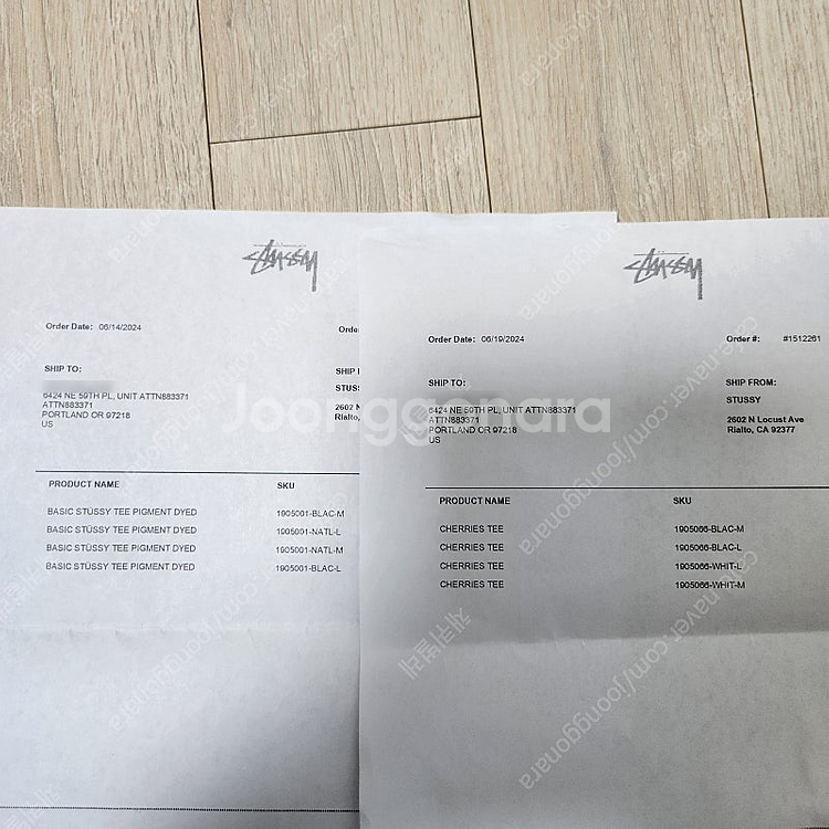 스투시 체리 반팔 화이트, 블랙 (M, L) 스투시 베...--7