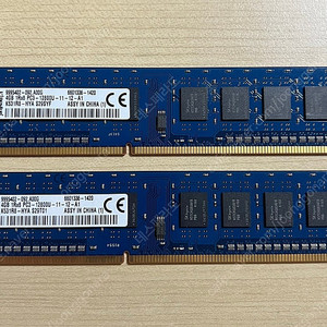 킹스톤 DDR3 4G 12800U 단면램 2개 판매