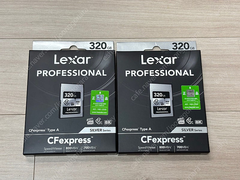 렉사 lexar CFexpress Type A 320GB 미개봉 CFA CF-A 소니 메모리 카드