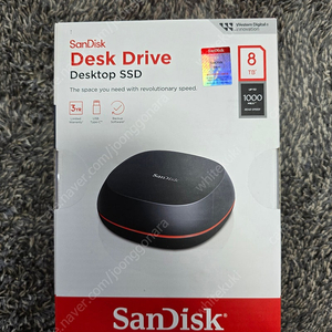 샌디스크 Sandisk 데스크 드라이브 외장SSD 8TB 국내정품 판매합니다.