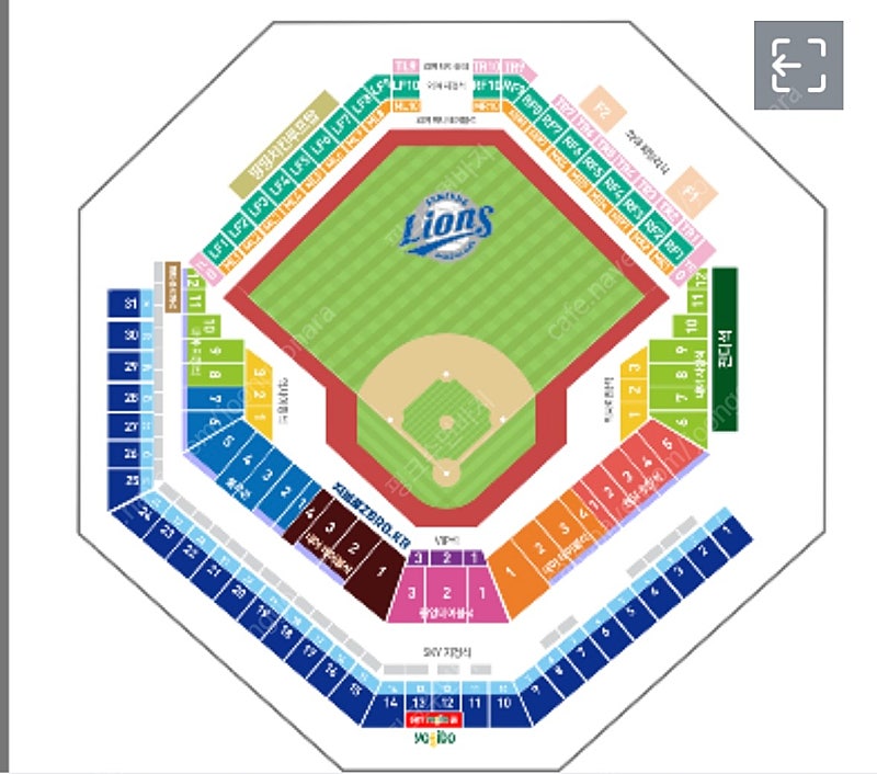 7/11(목) 삼성라이온즈 NC다이노스 1루테이블