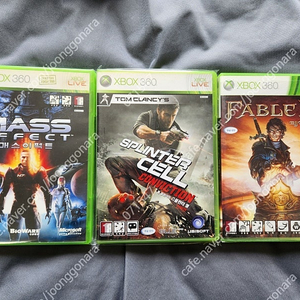 xbox360 5장- 스프린터셀 컨빅션,페이블2,고스트리콘,라스트램넌트(개별/일괄)-전부 (33000원