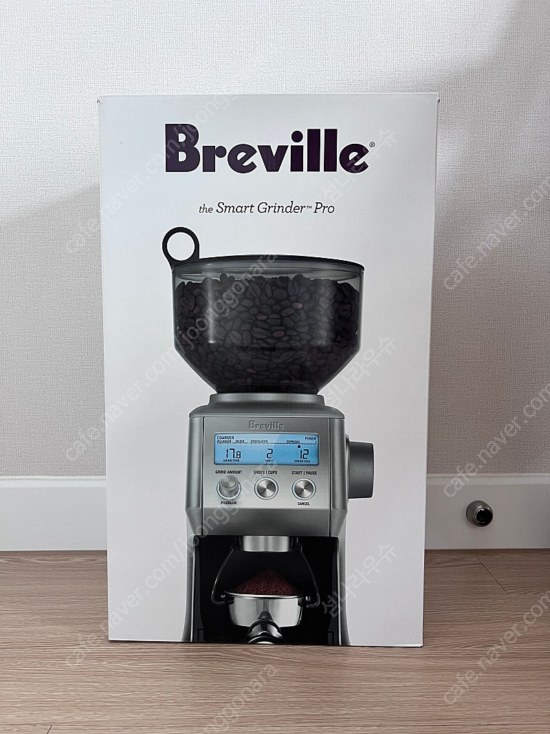 브레빌 스마트 커피 그라인더 실버 호퍼용량 450g 단순개봉상품 (가격내림)