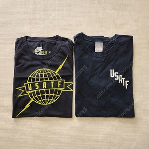 L사이즈 나이키 USATF 미국육상연맹 한정판 티셔츠 2벌 일괄판매