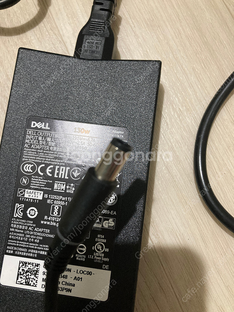 델 dell 아답터 180W 19.5v=9.23a품명....--1