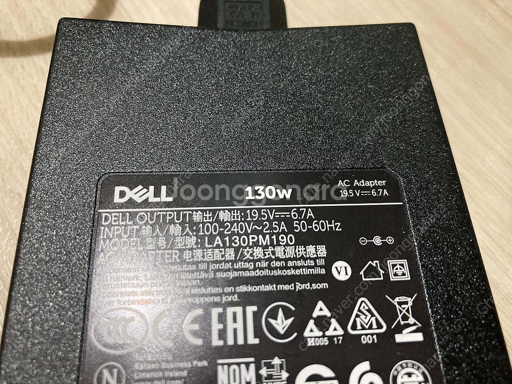 델 dell 아답터 180W 19.5v=9.23a품명....--2