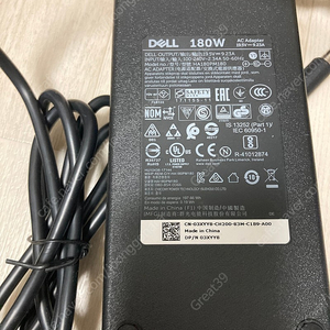 델 dell 아답터 180W 19.5v=9.23a품명. DA180PM111 -3만 델 아답터 어뎁터 130w 19.5v = 6.7a품명. da130pe1-00 - 2만